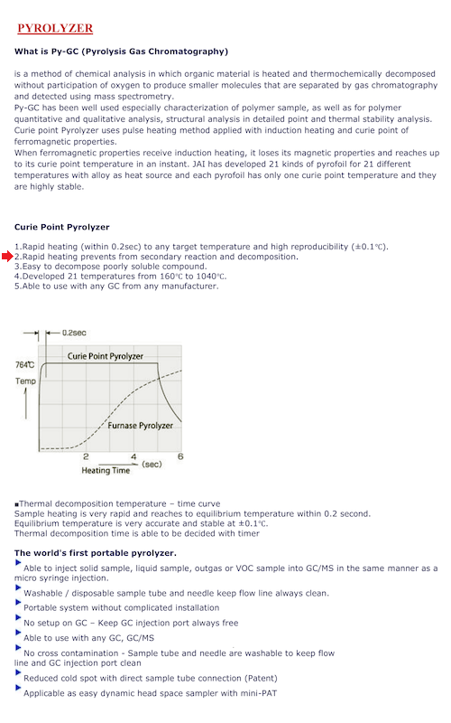 JAi Induction Pulse-Heating Curie Pyrolizer