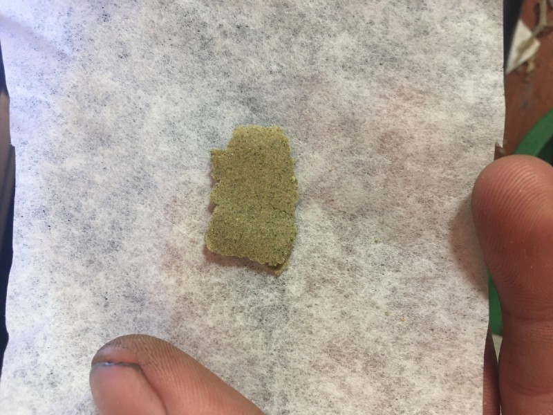 Peyote cookies dry sift rosin press