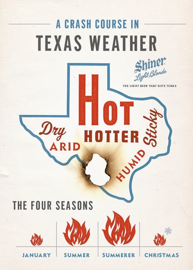 Texas knows a lot about summer because it lasts for approximately 10_5 months of the year