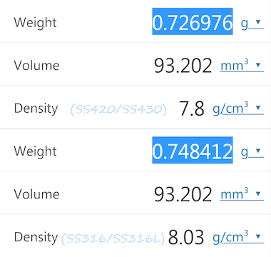 Final Disc Mass vs Metallic Alloy