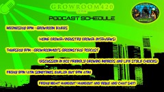 mn pod cast schedule wiv growroomdiarys
