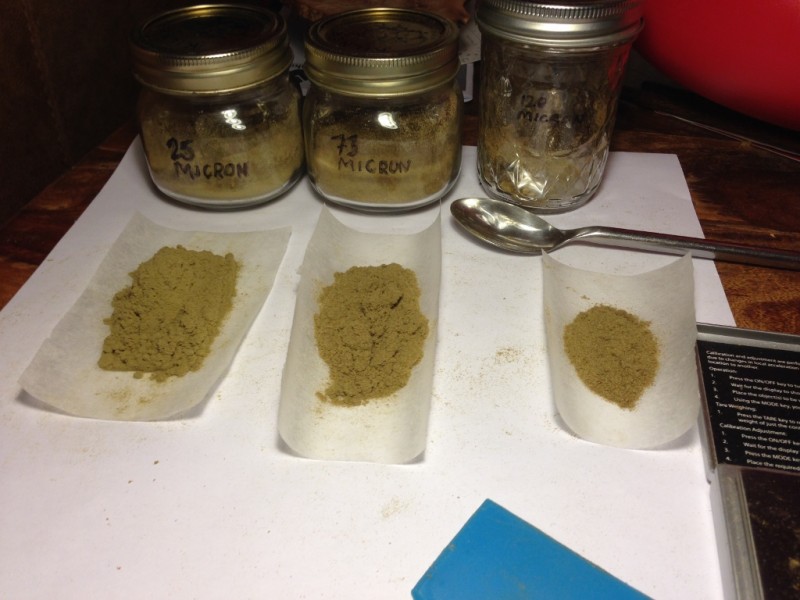 trich-kief results from 5 different strains from fastbuds autos