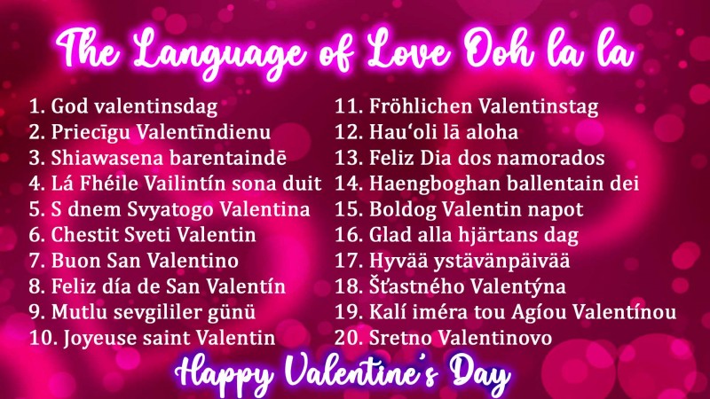 The Language of Love Ooh la la