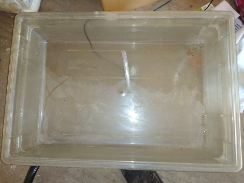 Flood and drain tray