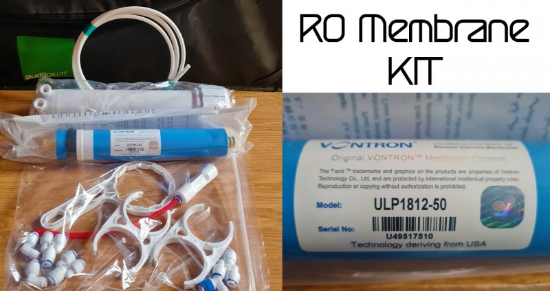 un boxing the water filter RO KIT