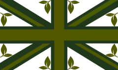 union-jack olive wiv leaf